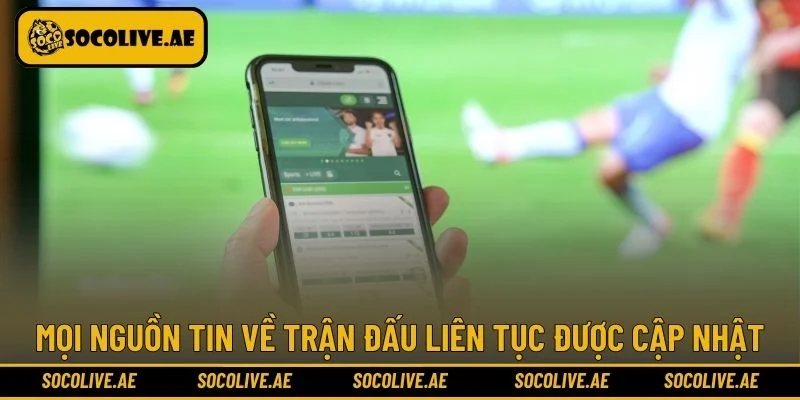 Mọi nguồn tin về trận đấu liên tục được cập nhật