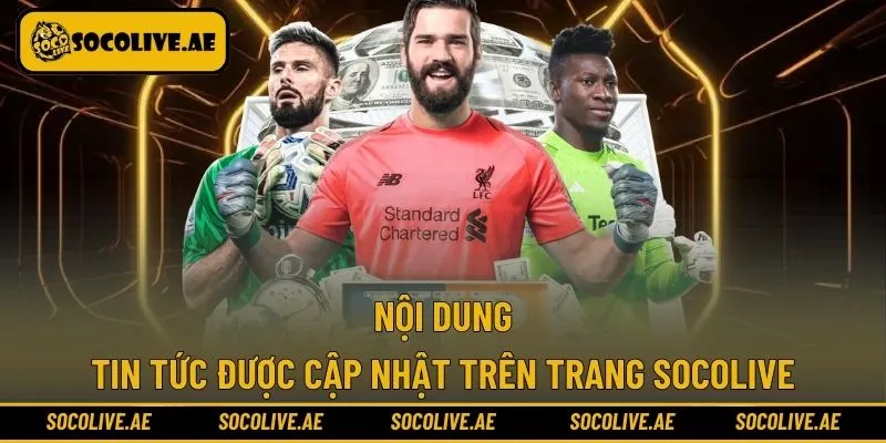 Nội dung tin tức quan trọng trên Socolive